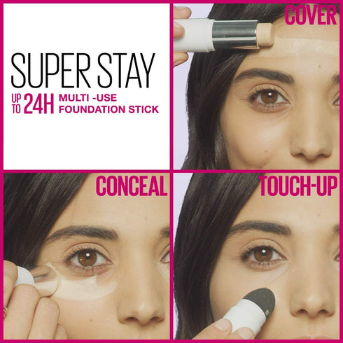 Maybelline New York Super Stay Foundation Stick, Normal to Oily Skin, Espresso, 0.25 Ounce