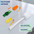 Rovella Set (1Pc Five-in-one Bottle Brush Green), Long Handle Bottle Cleaning Brush Straw Brush Nipple Brush