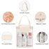 Clear Hanging Toiletry Bag - Waterproof Travel Bag for Women and Men, Portable Cosmetic Organizer