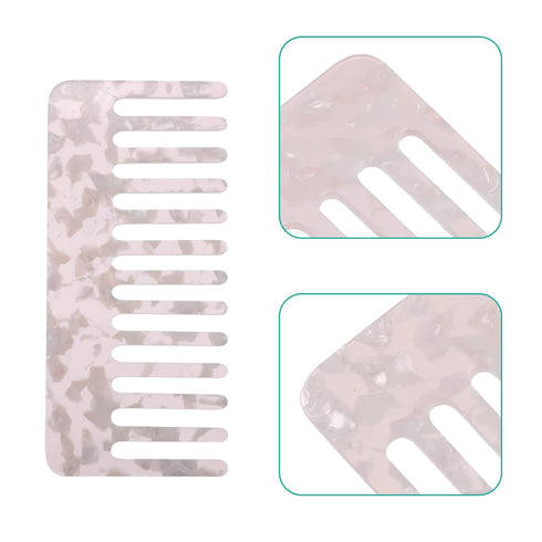 VOCOSTE 2 Pcs Wide Tooth Hair Comb, Anti-Static for Thick, Curly Hair, Detangling Comb for Wet and Dry