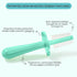 grabease Double Sided Training Toothbrush for Infants, BPA-Free & Phthalate-Free, Mint (1 Pack)