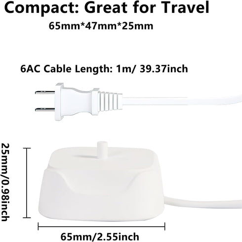 KOPBTBOY /7AM2M AM100 AM101 AM103 Electric Toothbrush Charger, Replacement Charger for AquaSonic Philips/Oral B/