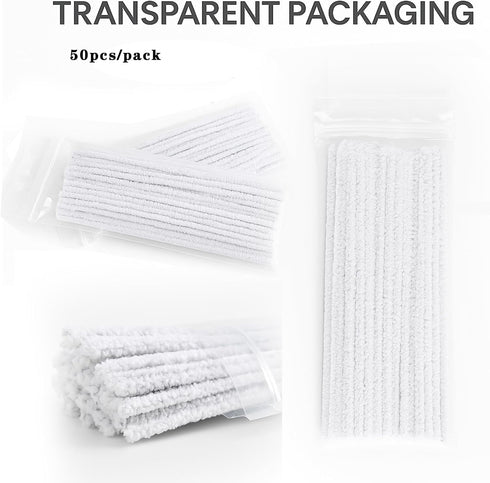 HYU VN 50pcs/Pack1PACK50pcs Smoking Pipe Cleaners Blend Cotton Rods Tobacco Smoke Mouthpiece Convenient Cleaning Tool