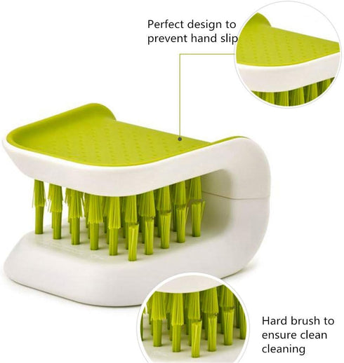 Blade Brush Knife Cleaner - Double Sided Utensil Scrubber for Chopsticks, Forks, and Knives