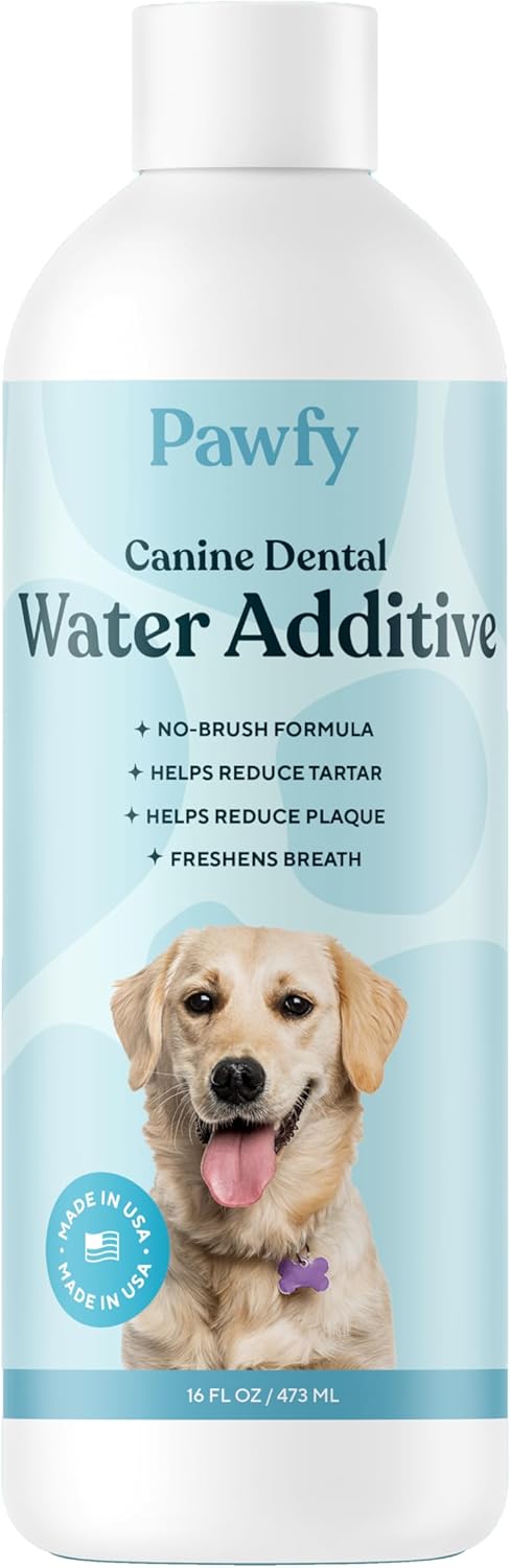 Pawfy Dental Wash - Reduces Tartar and Plaque, Fresh Smelling Breath, No Brushing Needed