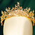 Yean Adult Tiaras and Crowns Gold Wedding Princess Queen Crown Baroque Vintage Hair Accessories