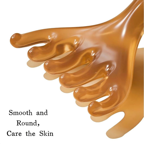KINTEGOOD 6-Claw Dual Head Massage Comb with Gua Sha Tool, Design, Magnetic Beads, Resin Handle for Scalp, Face, Body