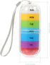 HOOWIFFY 7-Day Portable Medicine Organizer Pill Box Multi-Compartment Weekly Pill Case for Daily Use Travel-Friendly
