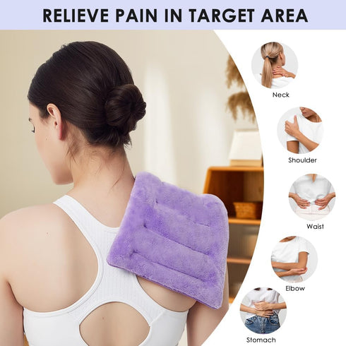Microwave Heating Pad for Pain Relief, 8 x 18 Microwavable Moist Heat Pads for Neck, Shoulder, Back, Knee, Period