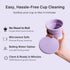 Lena Menstrual Cup Sterilizer Case, Compact, Collapsible Silicone Container for Cleaning Period Cup & Menstrual Disc