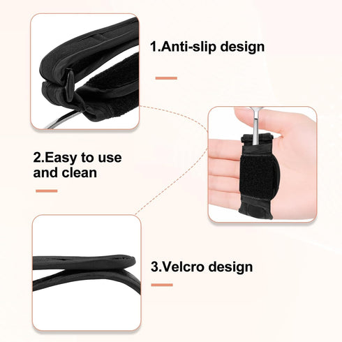YCYuShen 2 PCS Universal Cuff, Adjustable Holder Strap for Hand Grip, Adaptive Utensils for Elderly, Practical Adaptive