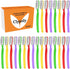 Hard & Firm Toothbrush, Stiff Bristle Brush for Smokers, Oral Care Teeth Whitening Cleaning, Travel Pack of 24
