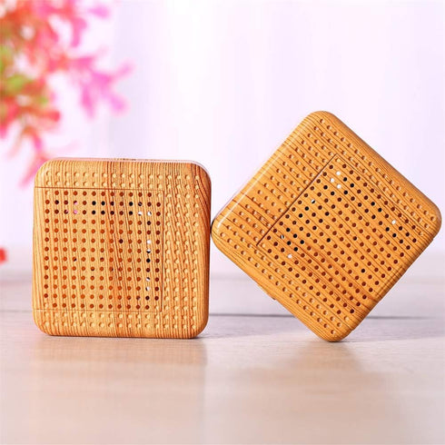 Weljoy Wood Grain Portable Diffuser for Essential Oils – Mini Size, Quiet, Waterless, Rechargeable Battery