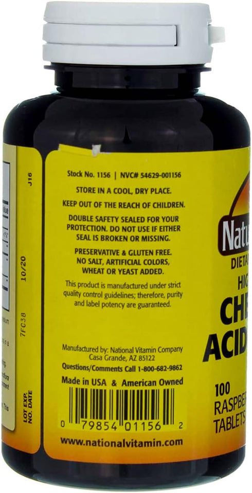 Nature's Blend Acidophilus Chewable, 100 Tablets, Raspberry Flavor, Pack of 2