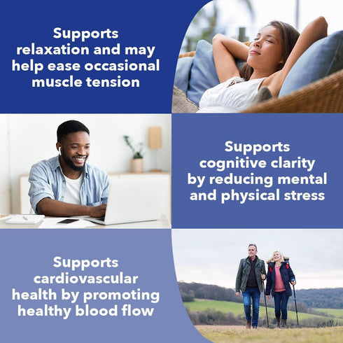 Anxie-T Plus Extra Strength Stress Relief Supplement - Supports Mood & Focus, Eases Tension with Ashwagandha, 60