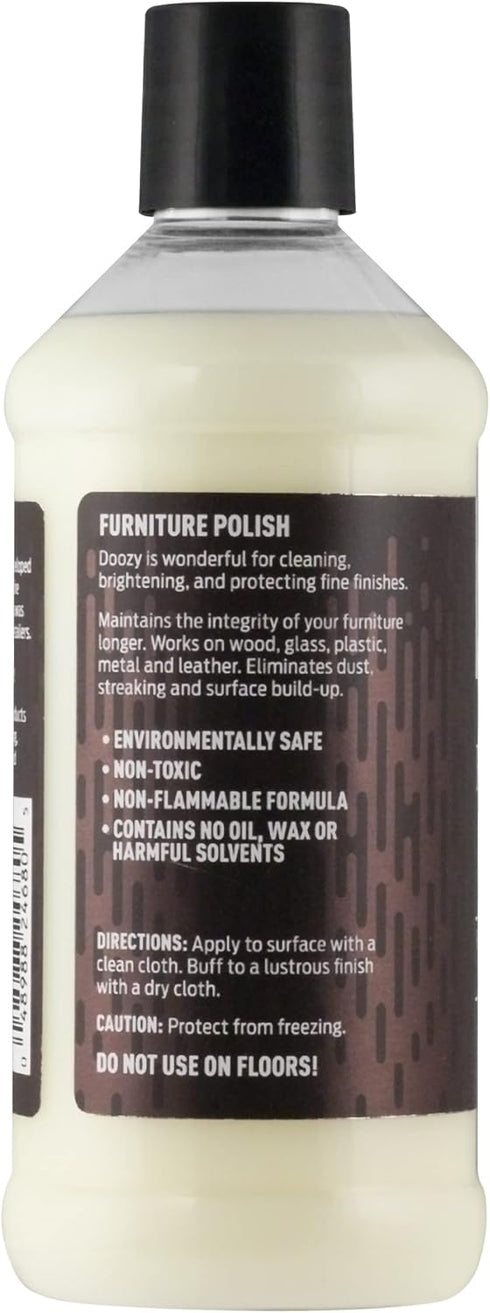 Doozy 16 oz Furniture & Cabinet Polish for All Wood, Metal, Leather & Glass, Best to Clean, Restore, Protect, Shine &