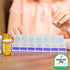 EZY DOSE Weekly Pill Case, 7-Day Medicine Planner, 2X-Large Vitamin Organizer Box, Color May Vary