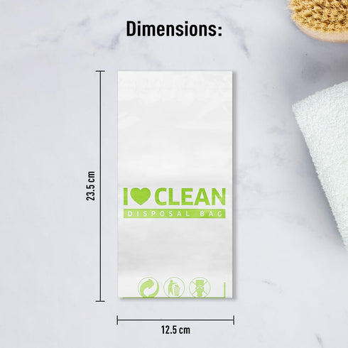 Sirona Personal Disposal Bags, 75 Bags for Discreet Tampons, Sanitary Pads, Panty Liners, Menstrual Care Products