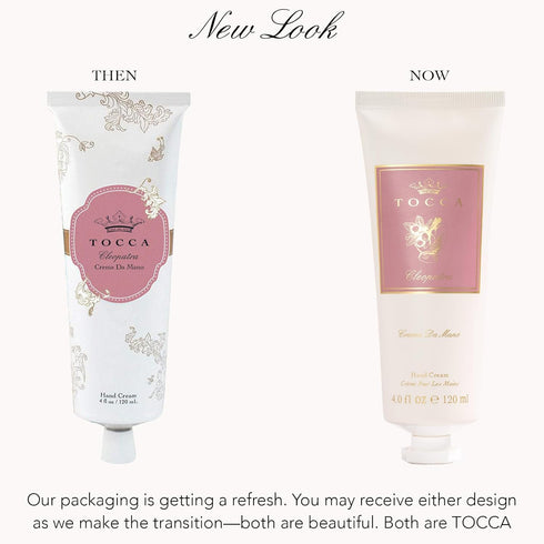 Tocca Cleopatra Hand Cream, 4 oz - Moisturizing, Quick Absorbing - Grapefruit, Jasmine, Vanilla Musk