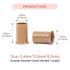Vlasy Micro Rings Links Beads, 3.4mm Non-Silicone Copper Tubes Microbead for I-Tip Hair Extensions (1000Pcs, Light