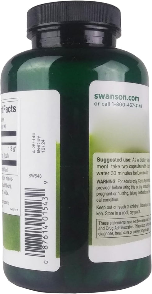 Swanson Prickly Pear Cactus Opuntia | 650 Milligrams | 180 Capsules