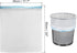 PATIKIL 2-4 Gallon Small Trash Bags, 12 Rolls, 180 Counts, Thick Kitchen Garbage Bags for Home Office Bedroom, White