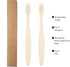 10 PCS Kids Bamboo Toothbrushes Soft Bristles Wooden, Natural Biodegradable BPA Free Eco-Friendly (White)