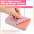 XIHUADOU 4 Pack 12-Layer Peelable Microfiber Sponges Ultra Absorbent Reusable Cleaning Pads for Kitchen & Household