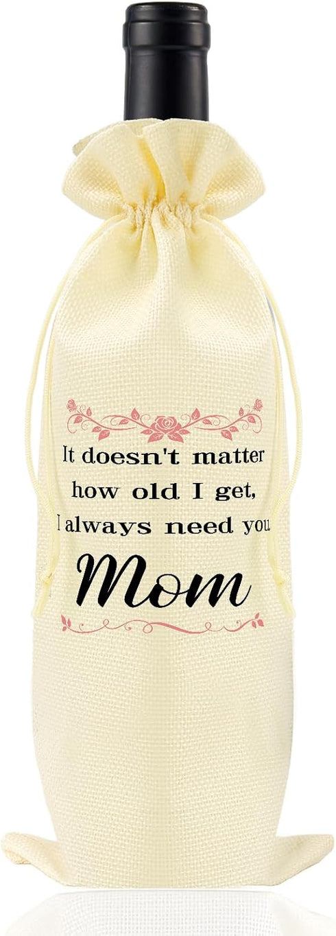 Rose Gifts for Mom,Wine Bag Mom Gifts for Mothers Day Birthday from