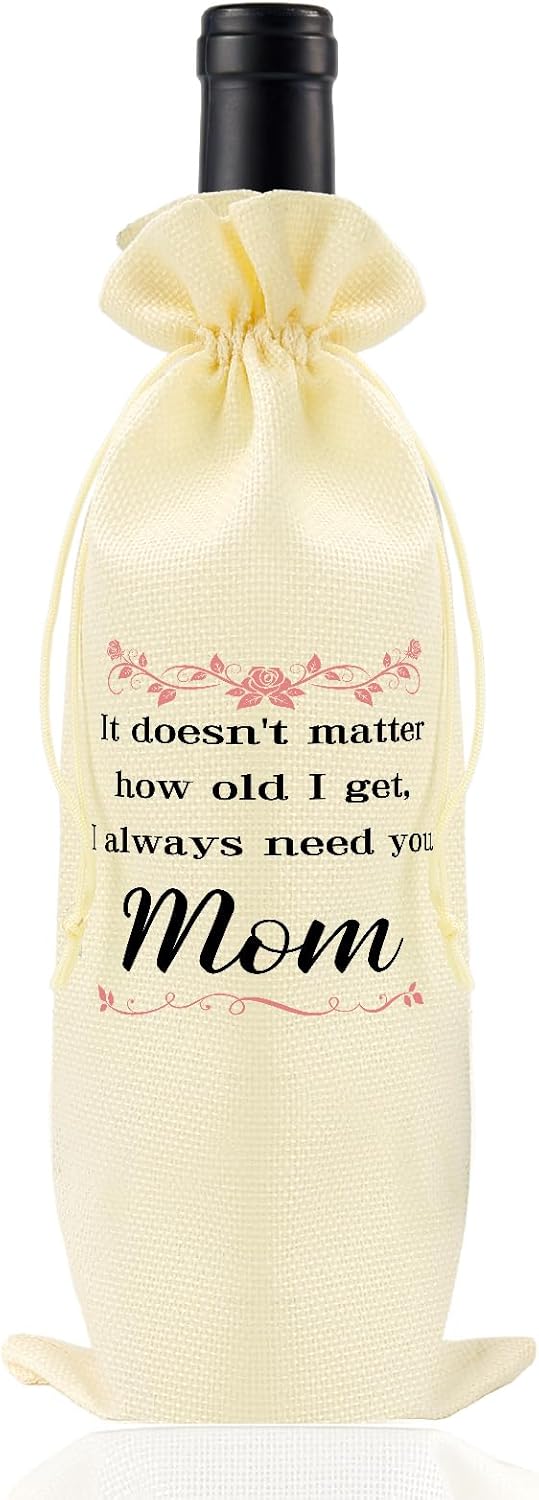 Rose Gifts for Mom,Wine Bag Mom Gifts for Mothers Day Birthday from