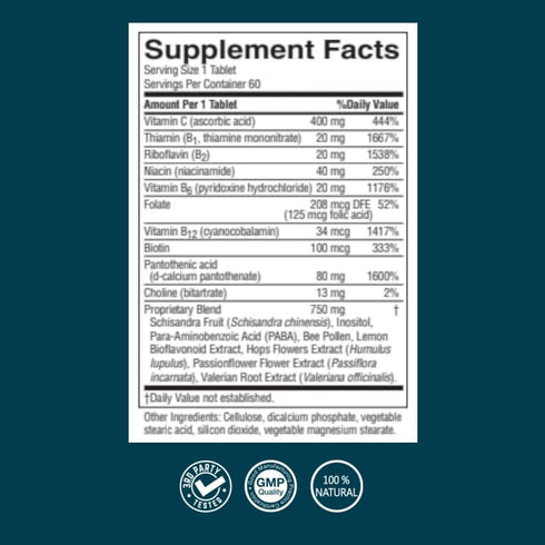Nature's Sunshine Nutri-Calm - Herbal Stress Relief Supplement, Natural Relief for Adults, Mood Support - 100 Tablets