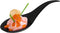 Tear Drop Tasting Spoons, 50 count Disposable Black Plastic Appetizer Spoons for Desserts, Dips, Sauces, More