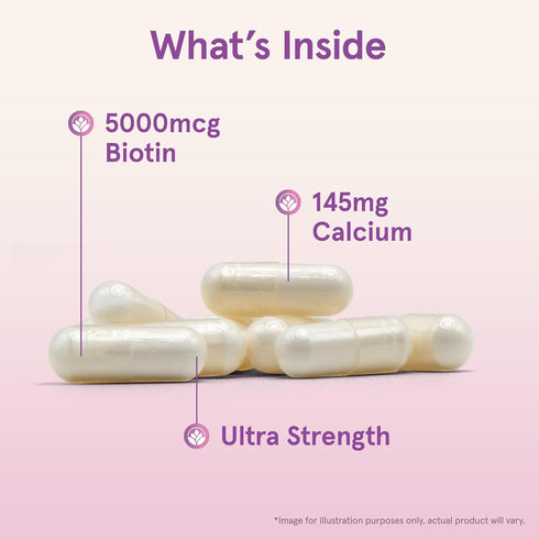 Jarrow Formulas Biotin Ultra Strength 5000 mcg, Hair, Skin, Nails Support, 100 Veggie Capsules