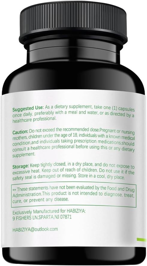 HABIZIYA 15-in-1 60 Cortisol Support Supplement with Magnesium Glycinate, L-Theanine, Ashwagandha