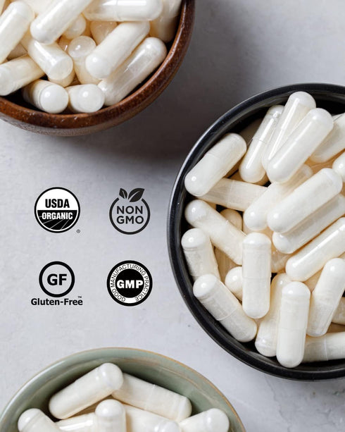 Collagen Peptides Capsules - 180 Capsules Grass-Fed Hydrolyzed Protein Supplement for Skin, Hair, & Nails