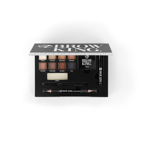 W7 Brow King Ultimate Eyebrow Kit - Professional Makeup Set for Shaping, Defining & Grooming