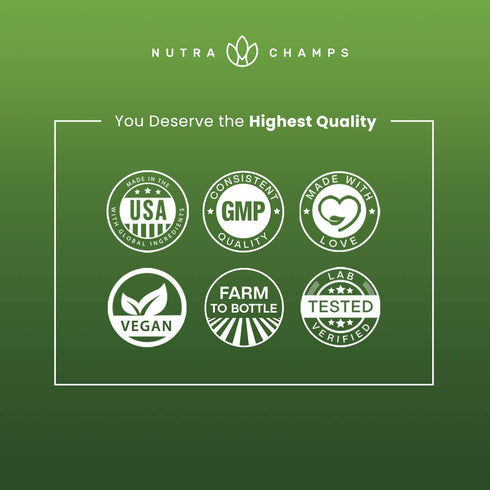 NutraChamps Super Greens Powder Premium Superfood | 20+ Organic Green Veggie Whole Foods | Antioxidant, Digestive