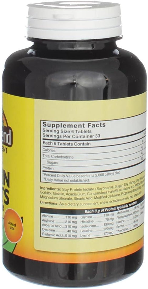 Natures Blend Protein Tablets, Honey Flavor, 200 Tablets