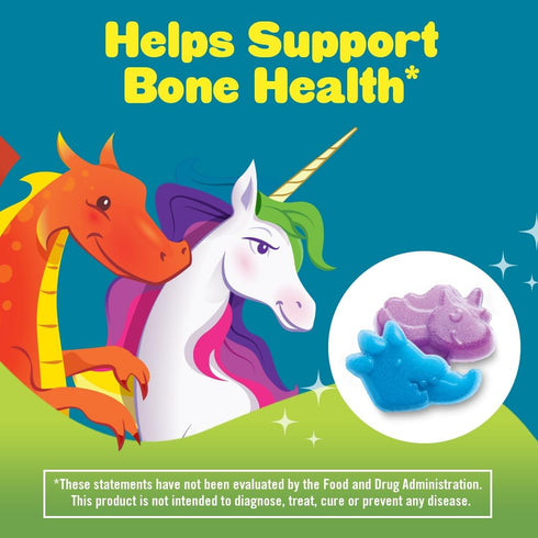 L'il Critters Bone Support Gummy Vitamin for Kids, 120 gummies, Bone Support, Calcium, Vitamin D3