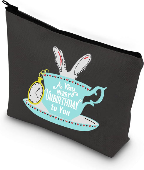 BDPWSS Makeup Bag for Travel, Alice Theme, Waterproof Cosmetic Case for Friends, Sister, Female