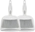 Mini Broom and Dustpan Set - Small Dustpan and Brush Set for Desk, Home, Tent, Gray 2pcs