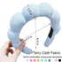 Spa Headbands for Washing Face or Makeup, Sponge Bubble Skincare Headbands, Puffy Terry Cloth Hairband for Women, Skin Care Makeup Headwear Hair Accessories for Girls(Blue)