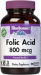 BlueBonnet Nutrition Folic Acid 800mcg, Healthy Neurological Development, Vegan, 90 Vegetable Capsules