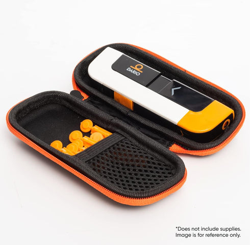 DARIO Diabetes Travel Case Bag – For Glucose Monitor Kit & Other Diabetic Supplies (Small, Black)