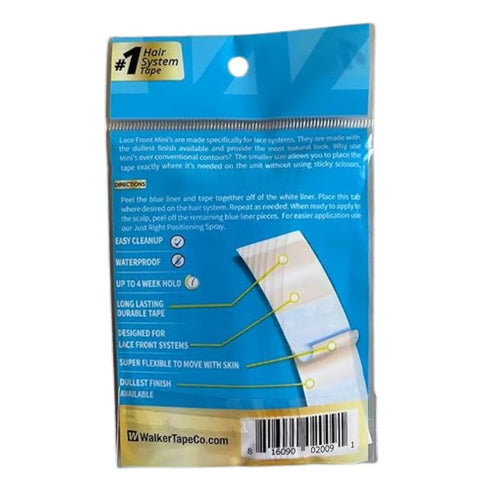 Lace Front Mini's Double Side Adhesive, 72 Mini's per Pack