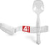 4 Count Clear Plastic Disposable Serving Spoons for Catering, Weddings, Holiday Parties, Large Plastic Utensils