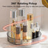 Rotating Makeup Organizer for Vanity, Spinning Cosmetics Storage for Bathroom Countertop, Skincare Holder Rack for Facial Cream, Perfume, Lotion, Lipstick (1 Tier, Smoky Grey) by UNICOMVSX