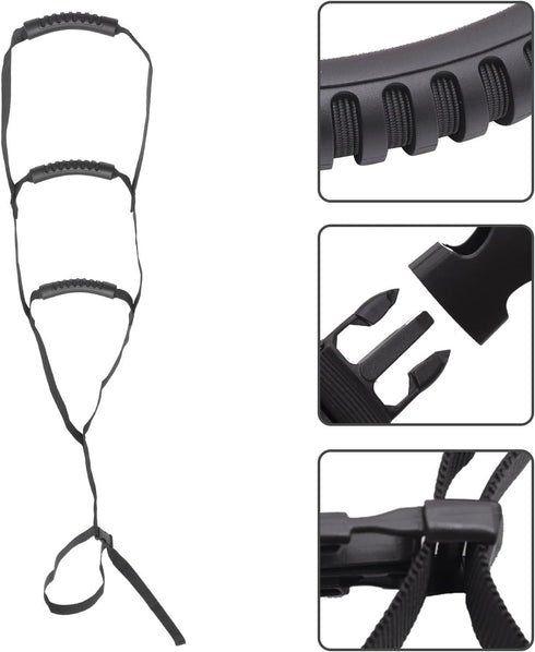 SOLUSTRE Elder Pull up Strap and Bed Ladder Assist Strap Adjustable Sit up Aid for Disabled, Elderly, and Pregnant