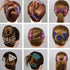 Magic Easy Combs for Women - Elastic Beaded Double Hair Clips for Hair Styling or Decoration (Black + Blue + Green +