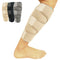 Vive Calf Brace - Adjustable Shin Splint Support, Lower Leg Compression Wrap for Pain Relief, Beige